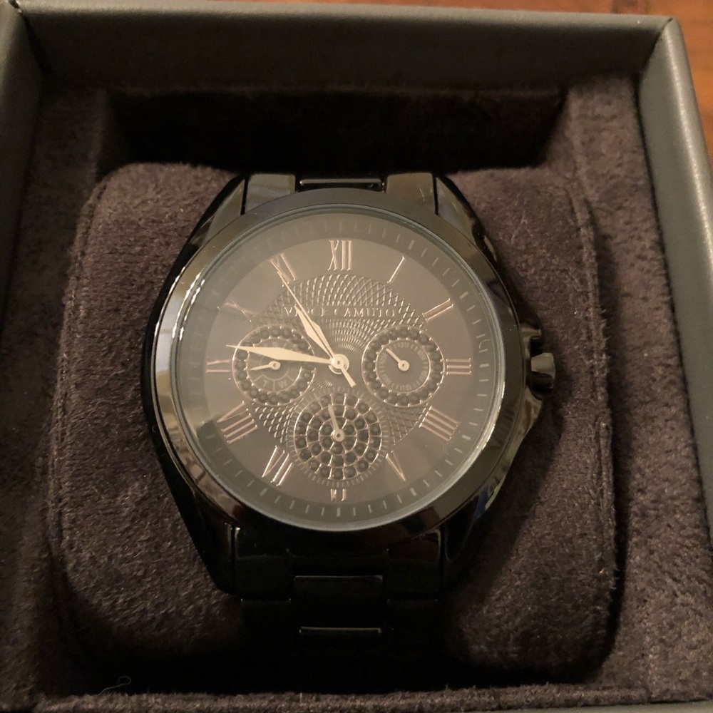 Vince Camuto Swarovski Crystal Accented Watch
